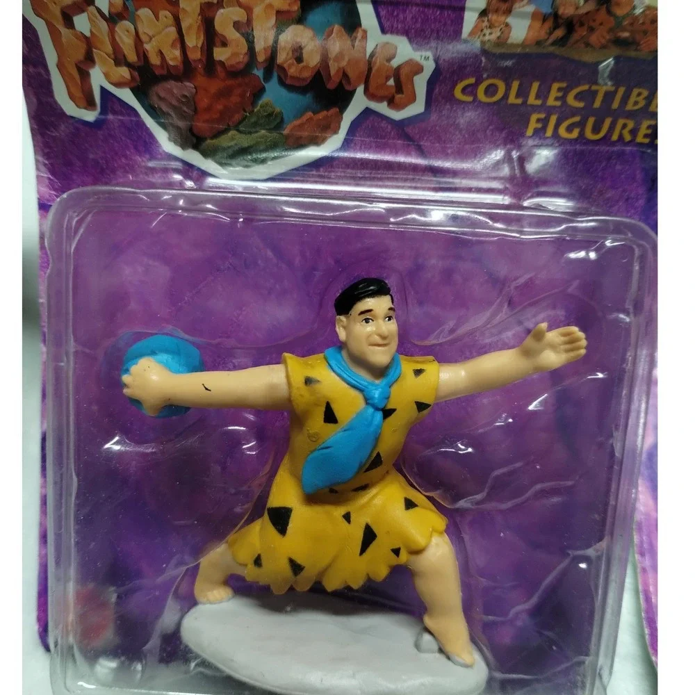 Vintage 1993 Mattel Flintstones Movie Fred &‎ Barney Figures New Sealed Lot 2
